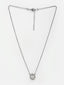 Women Silver-Plated & CZ-Studded Pendant With Chain