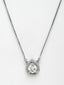 Women Silver-Plated & CZ-Studded Pendant With Chain