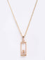 Gold-Plated Gold CZ Studded Handcrafted Pendant With Chain