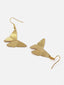 Gold-Plated Butterfly-Shaped Pendant Set