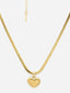 Gold-Plated Heart Shaped Pendants with Chains