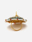 Gold-Plated Kundan-Studded & Pearl Beaded Finger Ring