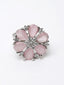 Silver-Plated & AD Studded Adjustable Finger Ring