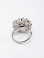 Silver-Plated & AD Studded Adjustable Finger Ring