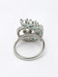 Women Silver-Plated AD Studded Adjustable Finger Ring