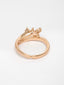 Gold-Plated Zirconia-Studded Adjustable Finger Ring