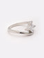 Silver-Plated Solitaire AD-Studded Solitaire Finger Ring