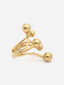 Gold Plated Stainless Steel Adjustable Finger Ring