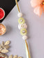 Set Of 2 Studded Lumba Rakhis With Roli Chawal