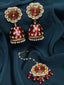 Gold-Plated Meenakari Kundan-Studded & Beaded Head Jewellery Set