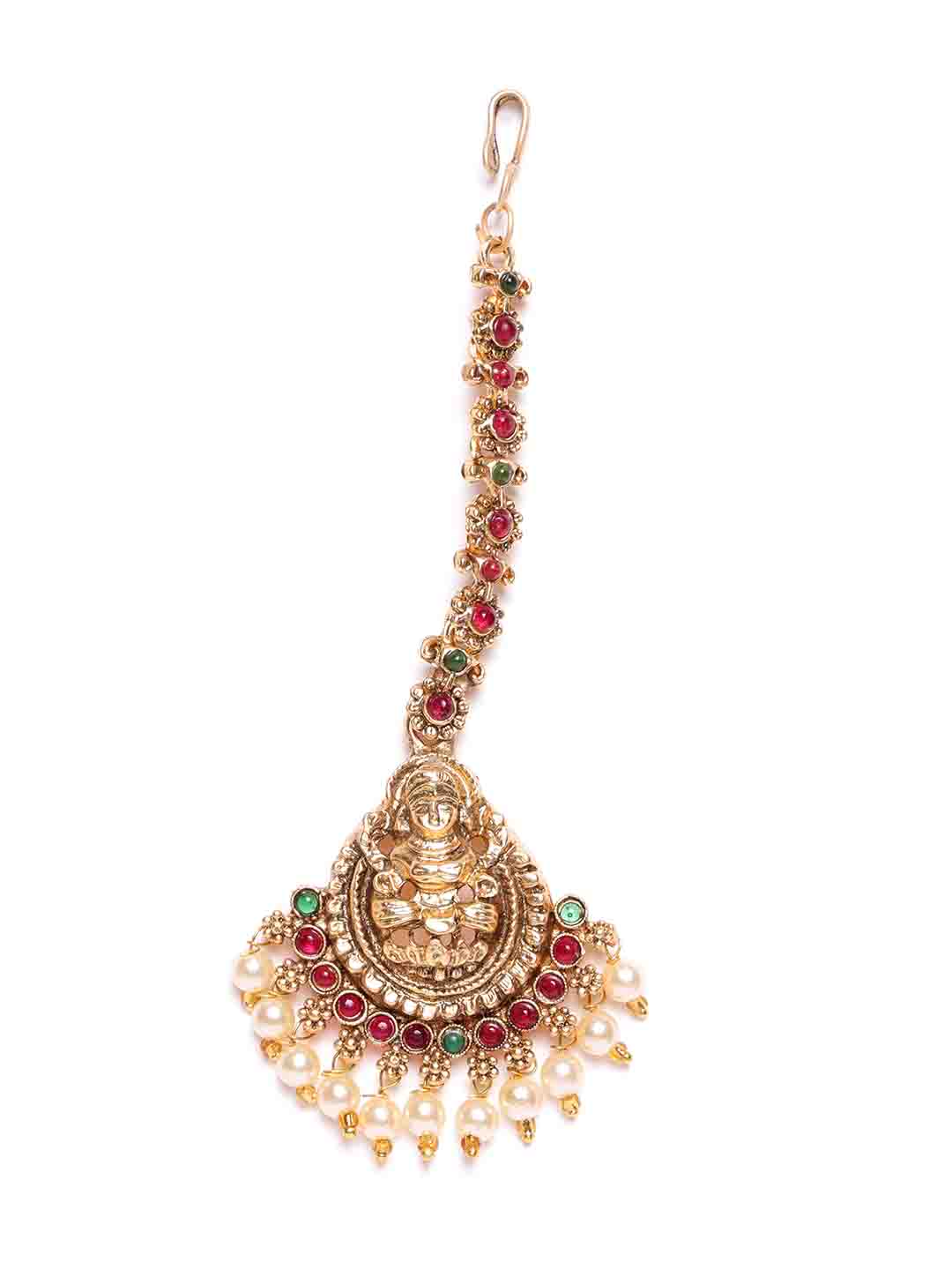 Gold-Plated Maang Tikka Head Jewellery