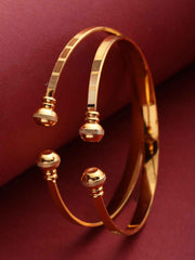 Set Of 2 Gold-Plated Handcrafted Bangles