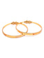 Set Of 2 Gold-Plated Handcrafted Bangles