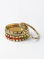 Set Of 5 Gold-Plated Handcrafted Bangles