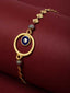 Gold-Plated Circular Shaped Evil Eye Bracelet