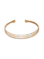 Women Gold-Toned Brass Handcrafted Gold-Plated Cuff Bracelet