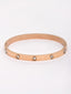 Women Rose Gold & White Handcrafted Rose Gold-Plated Kada Bracelet