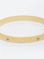 Women Gold-Toned & White Handcrafted Gold-Plated Kada Bracelet