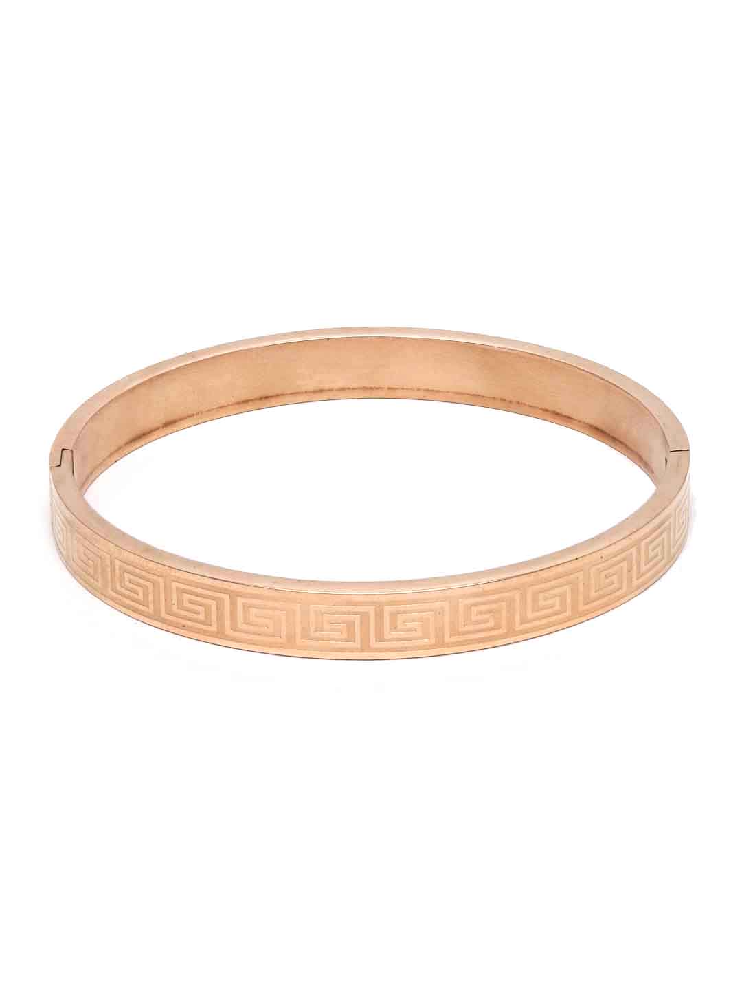 Men Gold-Toned Brass Gold-Plated Kada Bracelet