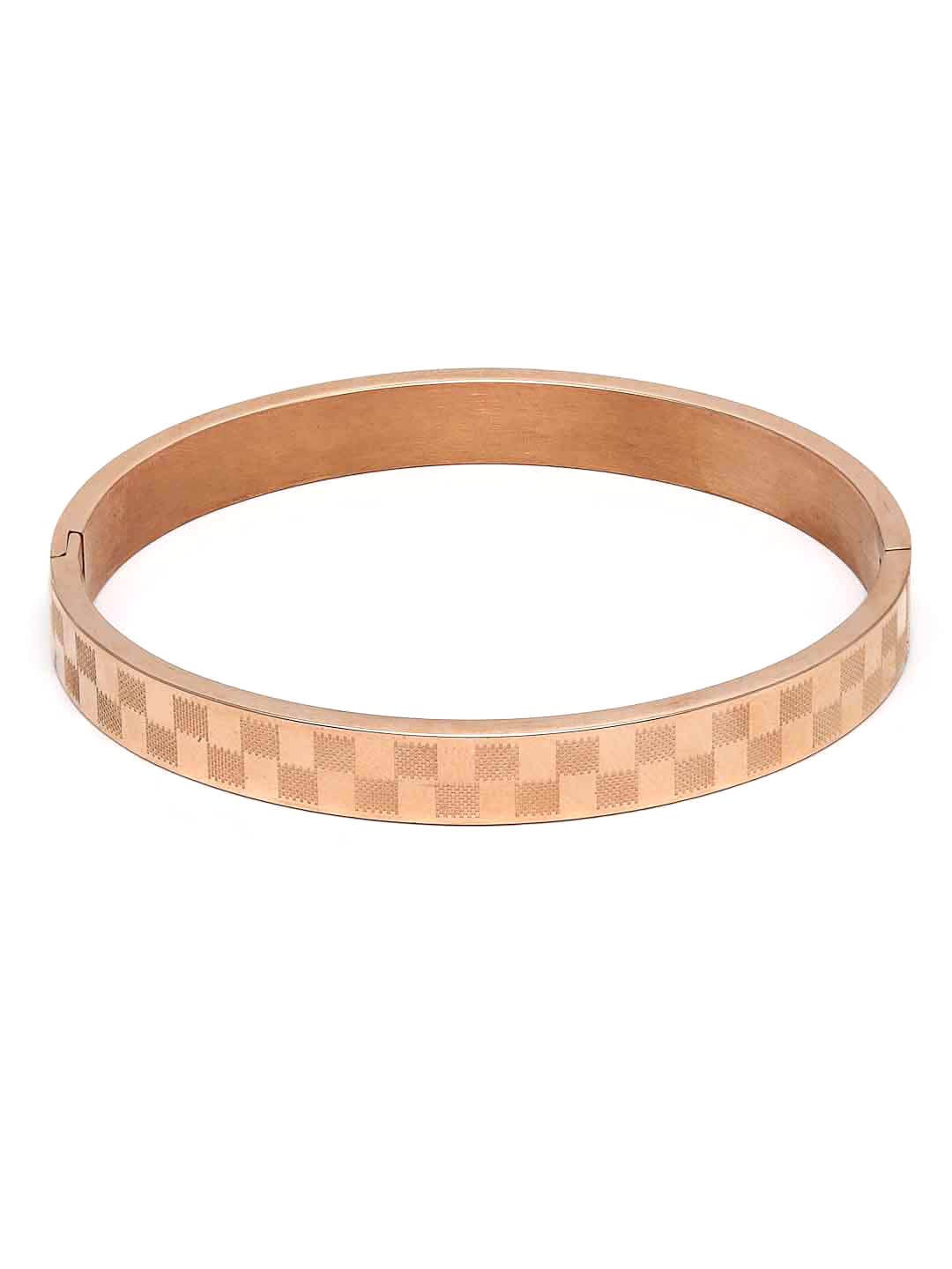 Men Gold-Toned Brass Gold-Plated Kada Bracelet