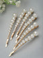 Women Set of 6 Gold-Plated Bobby Pins