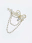 Women Gold-Toned Embellished Chain Drop Hair Pin