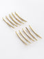 Set of 10 Women Gold-Toned Embellished Bobby Pins