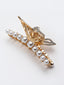 Women Gold-Toned & White Embellished Claw Clip