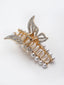 Women Gold-Toned & White Embellished Claw Clip