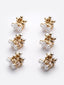 Women Gold-Toned & White Set of 6 Embellished Claw Clip