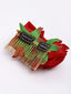 Women Red Rose Shape Comb Pin