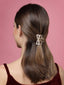 Women Gold-Plated Pearl Embellished Hair Claw Clip