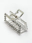 Women Silver-Plated Embellished Hair Claw Clip