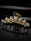 Women Gold-Plated Embellished Claw Clips