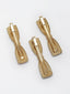 Women Set Of 3 Gold-Plated Embellished CZ-Studded Alligator Hair Clips