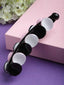 Women Black & White Colourblocked Banana Clip