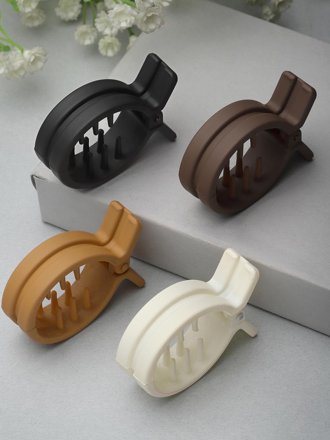 Women Set of 4 Plastic Claw Clip