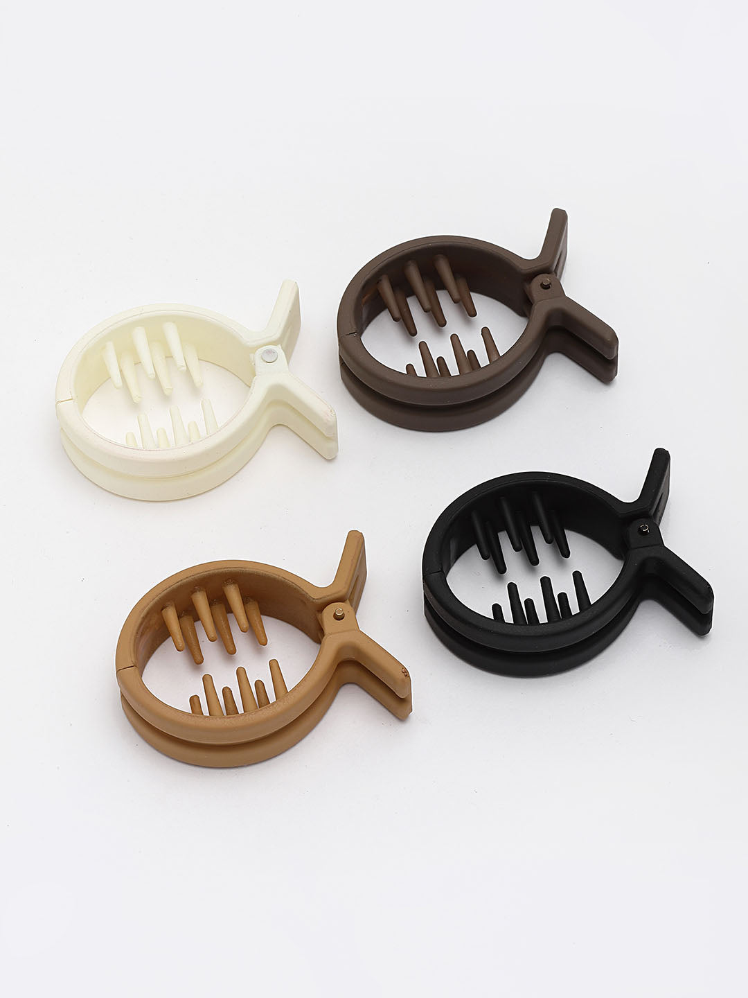 Women Set of 4 Plastic Claw Clip
