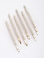 Women Set of 6 Gold-Plated Bumpit Hair Pin