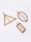 Women Gold-Toned Set of 3 Tic Tac Hair Clip