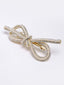 Women Gold-Toned Pear & Stone Embellished French Barrette Clip