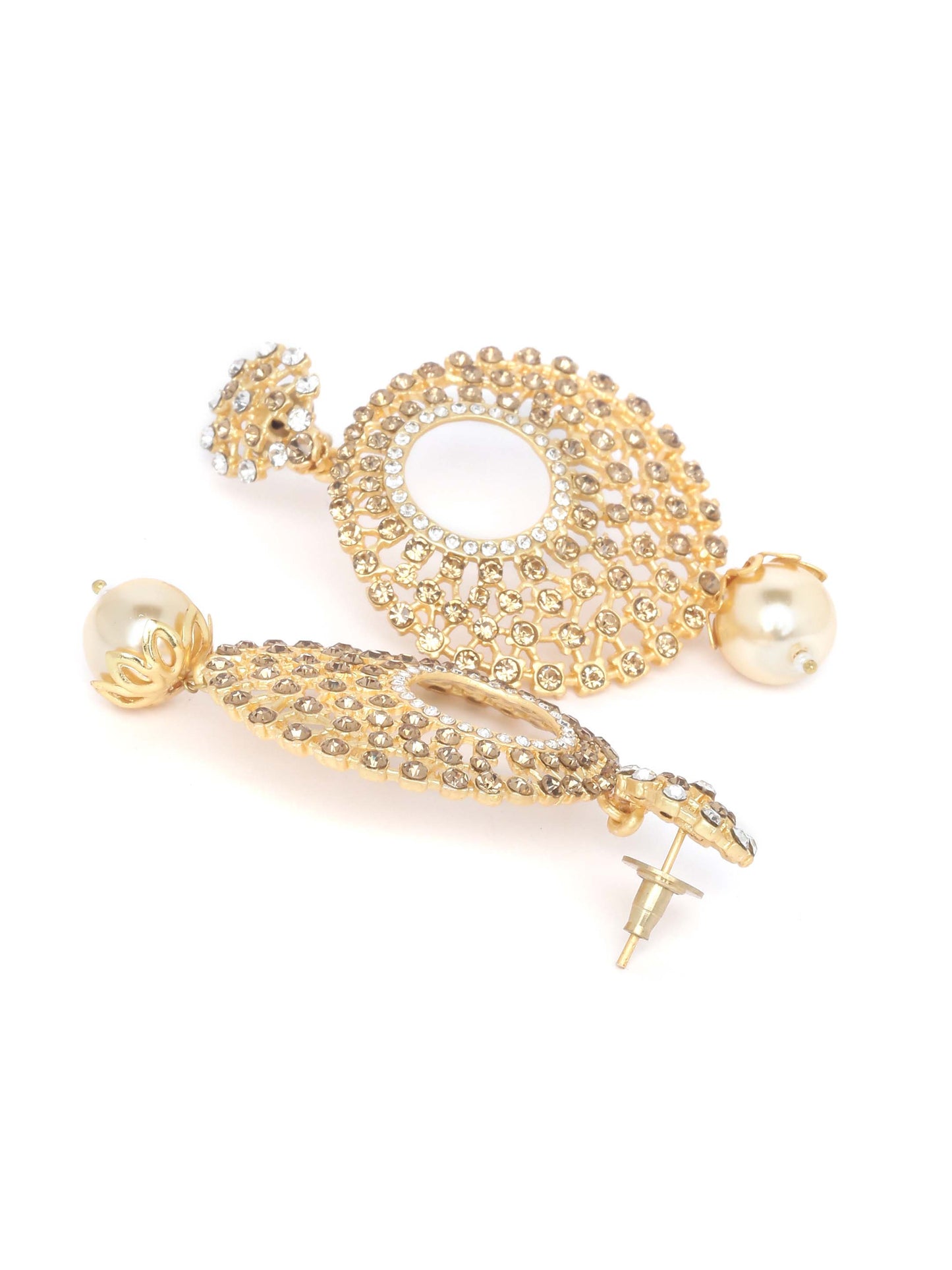 Gold-Plated Crescent Shaped Chandbalis