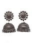 Silver-Toned Dome Shaped Jhumkas