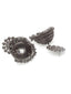 Silver-Toned Dome Shaped Jhumkas