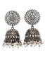 Black & White Dome Shaped Jhumkas