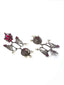 Silver-Toned Contemporary Drop Earrings