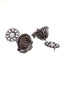 Silver-Toned Dome Shaped Jhumkas