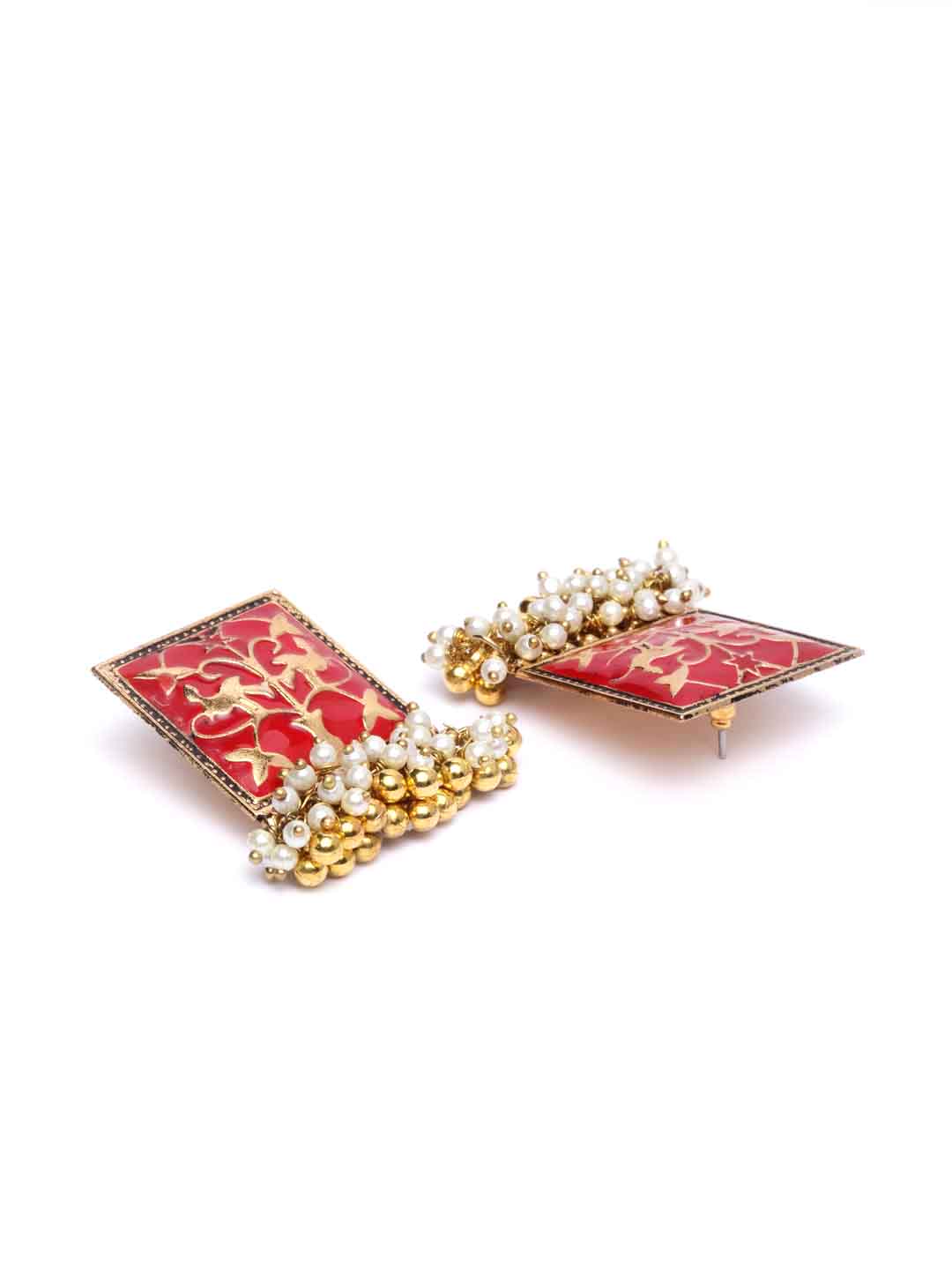 Gold Contemporary Drop Earrings