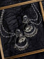 Women Silver-Toned Circular Jhumkas Earrings