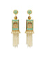 Woman Gold-Toned Classic Pearl Embellished Handcrafted Jhumka Earrings